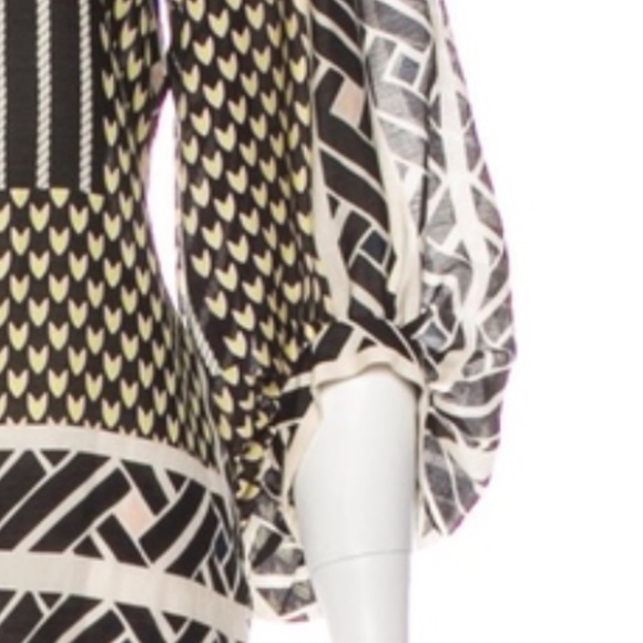 DVF Diane Von Furstenberg  Syrahni Silk & Cotton Tunic - Picture 3 of 8